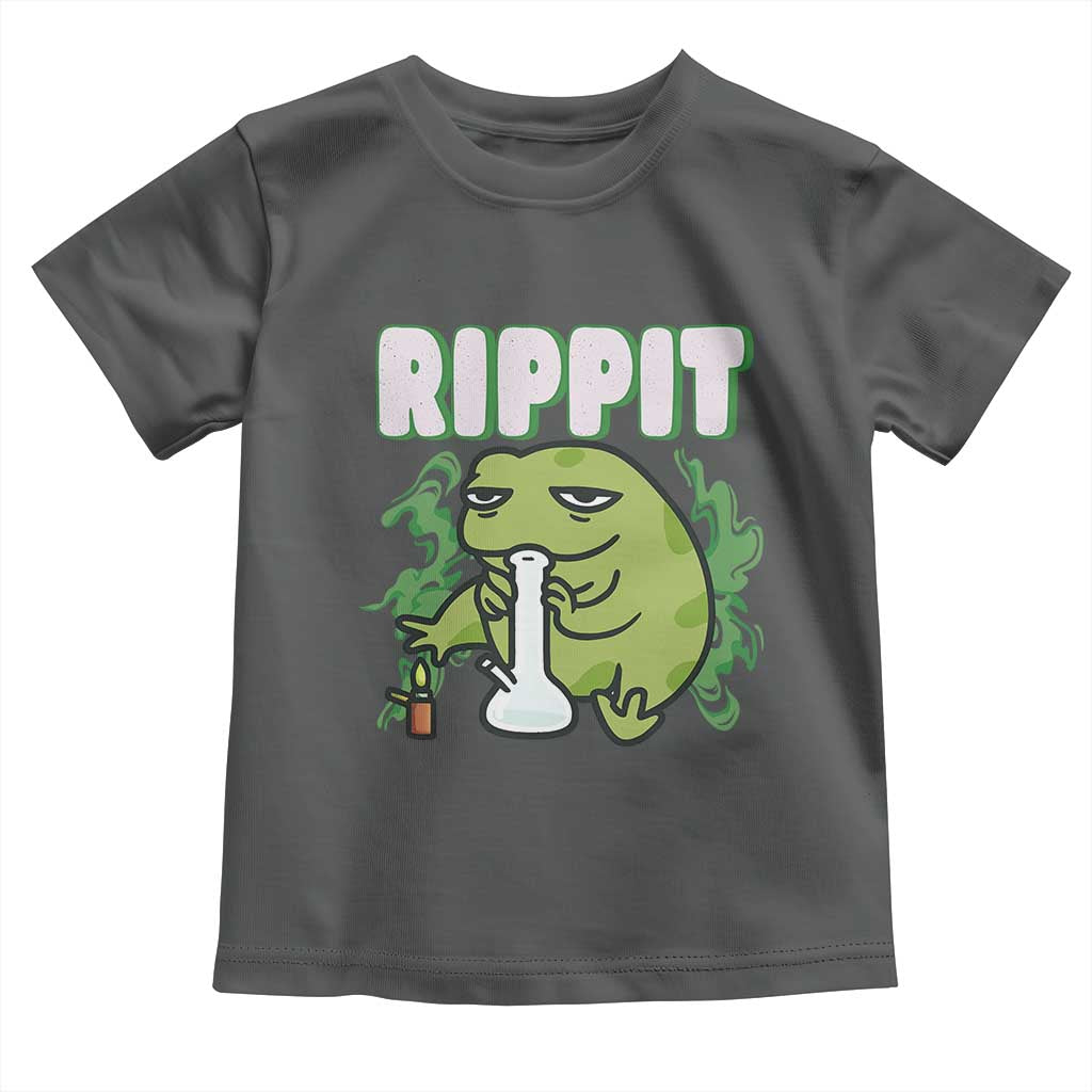 Rippit Frog Meme Toddler T Shirt Funny Stoner Bong Rip - Wonder Print Shop