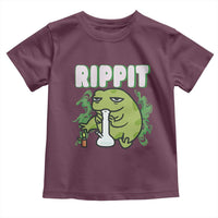 Rippit Frog Meme Toddler T Shirt Funny Stoner Bong Rip - Wonder Print Shop