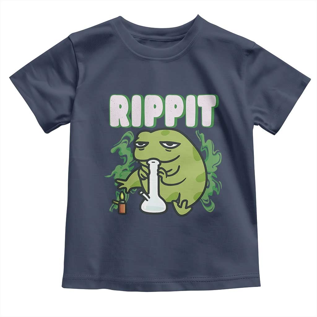 Rippit Frog Meme Toddler T Shirt Funny Stoner Bong Rip - Wonder Print Shop