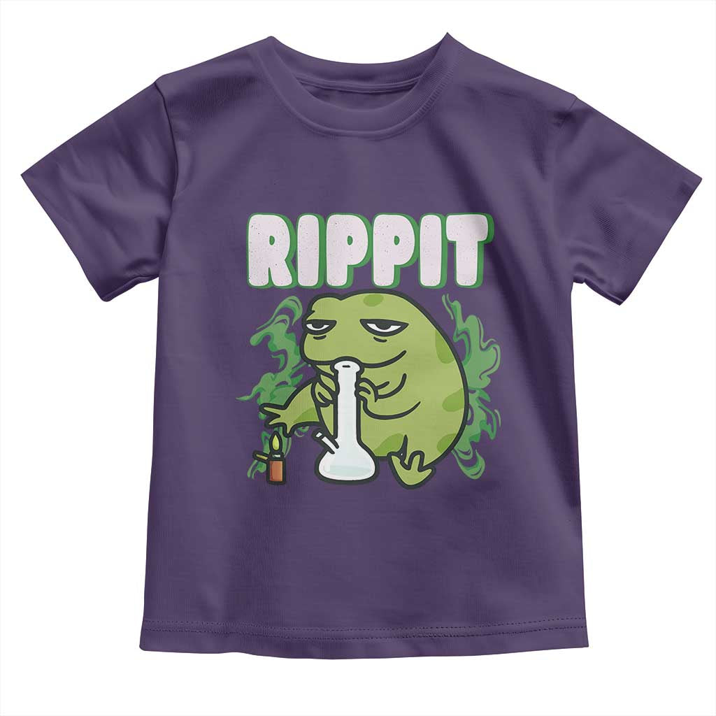 Rippit Frog Meme Toddler T Shirt Funny Stoner Bong Rip - Wonder Print Shop