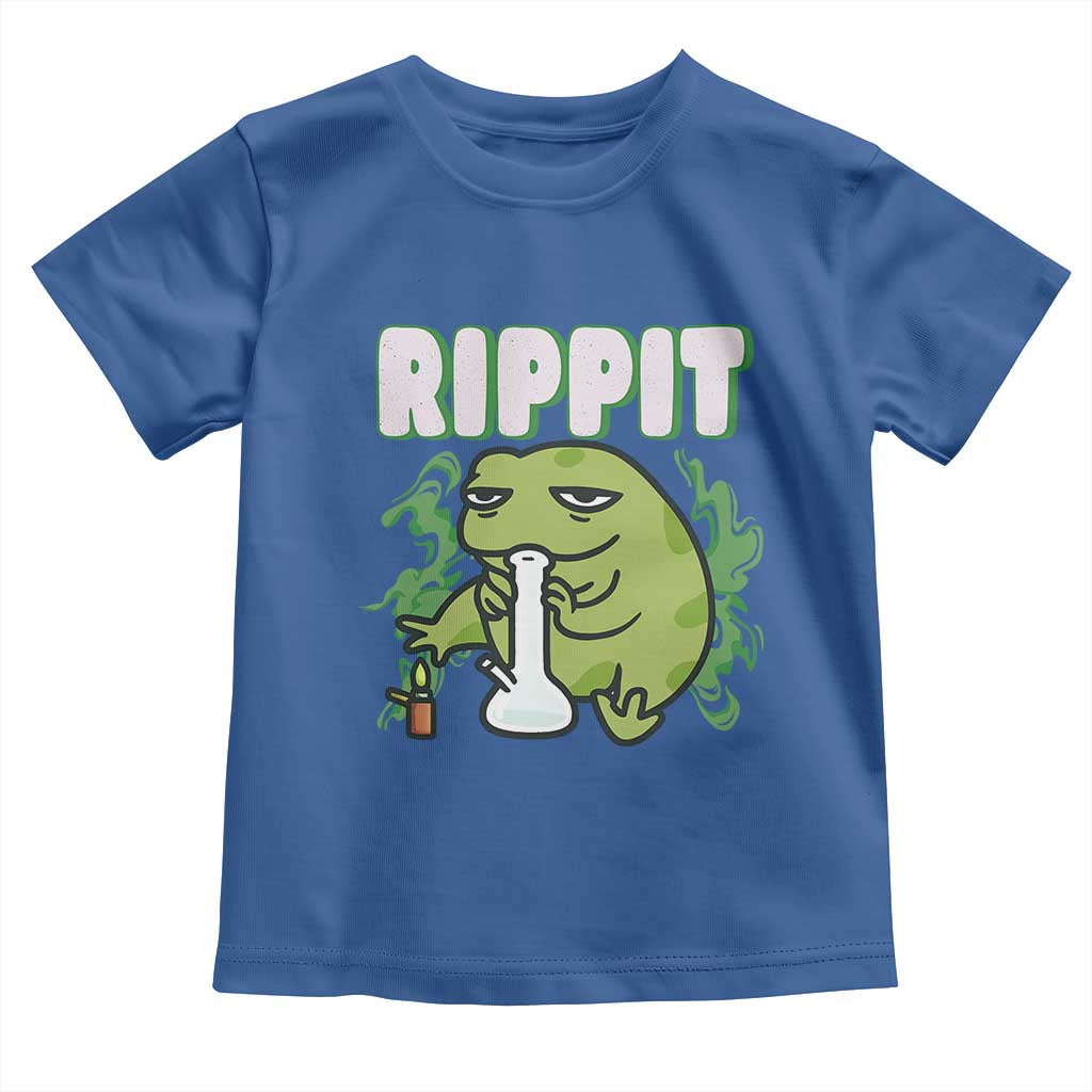 Rippit Frog Meme Toddler T Shirt Funny Stoner Bong Rip - Wonder Print Shop