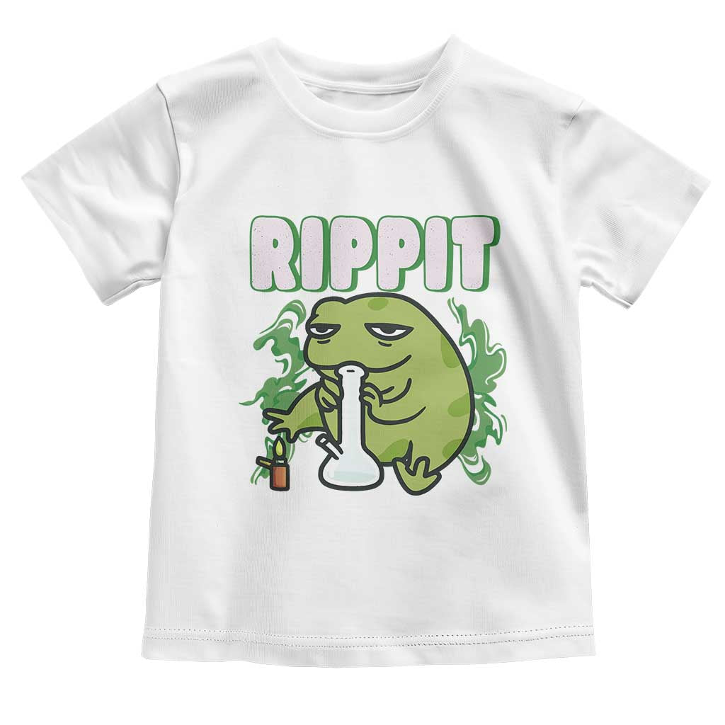 Rippit Frog Meme Toddler T Shirt Funny Stoner Bong Rip - Wonder Print Shop