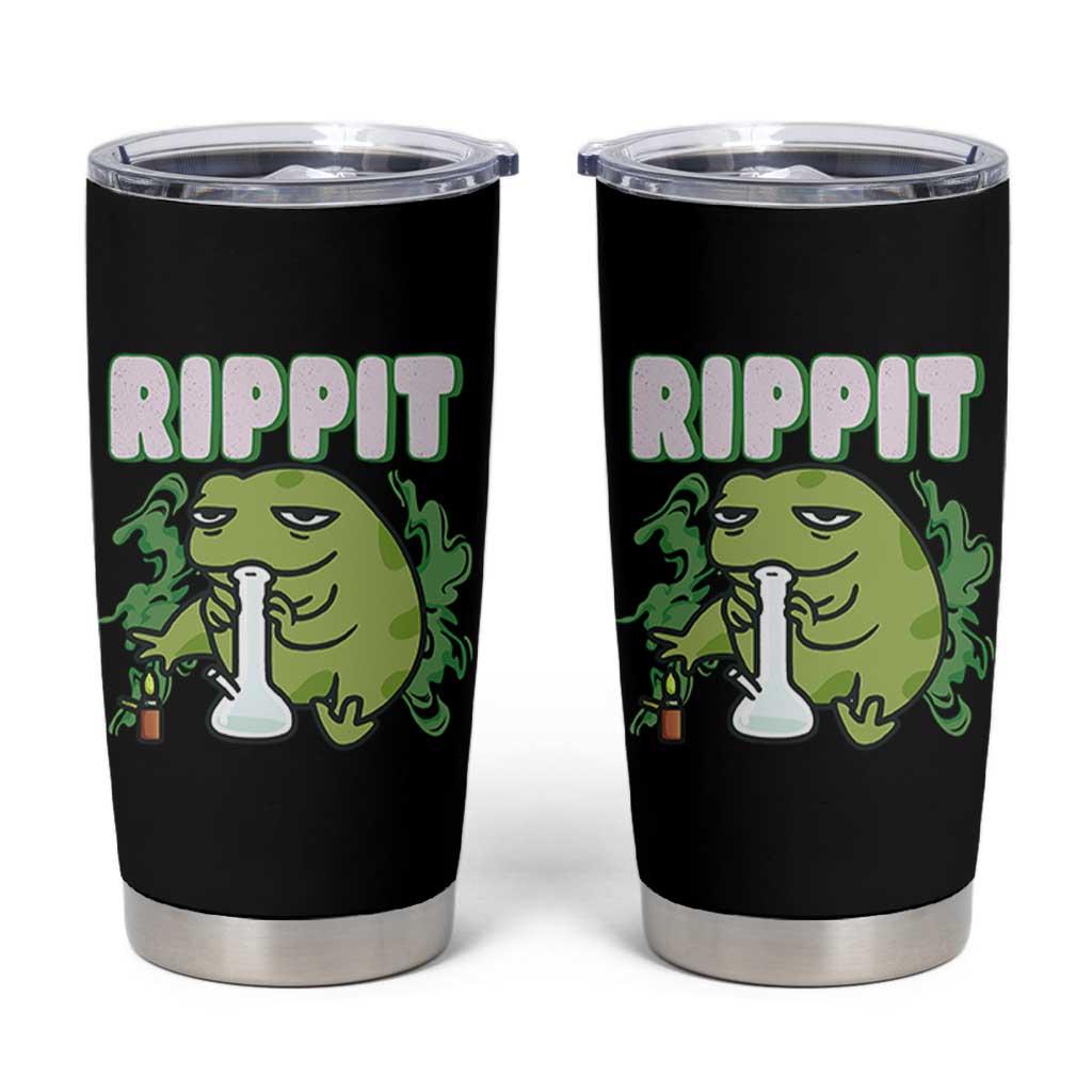 Rippit Frog Meme Tumbler Cup Funny Stoner Bong Rip - Wonder Print Shop