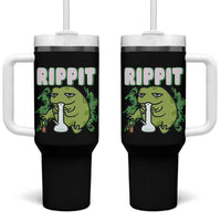 Rippit Frog Meme Tumbler With Handle Funny Stoner Bong Rip - Wonder Print Shop