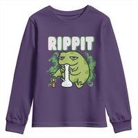 Rippit Frog Meme Youth Sweatshirt Funny Stoner Bong Rip - Wonder Print Shop