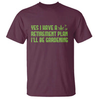 Funny Retired Weed Lovers T Shirt I Have a Retirement Plan Gardening Marijuana 420 Gift