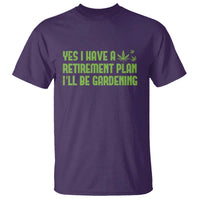 Funny Retired Weed Lovers T Shirt I Have a Retirement Plan Gardening Marijuana 420 Gift