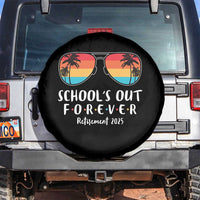 Retired Teacher 2025 Spare Tire Cover School's Out Forever Retirement Summer Vibes