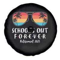 Retired Teacher 2025 Spare Tire Cover School's Out Forever Retirement Summer Vibes