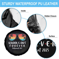 Retired Teacher 2025 Spare Tire Cover School's Out Forever Retirement Summer Vibes