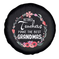 Retired Teacher Spare Tire Cover Floral For Grandmas Retirement