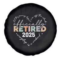 Officially Retired 2025 Spare Tire Cover Women Retirement Vintage