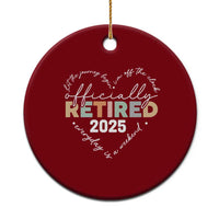 Officially Retired 2025 Ceramic Ornament Women Retirement Vintage - Wonder Print Shop