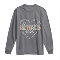 Officially Retired 2025 Long Sleeve Shirt Women Retirement Vintage