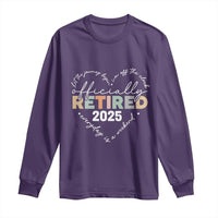 Officially Retired 2025 Long Sleeve Shirt Women Retirement Vintage