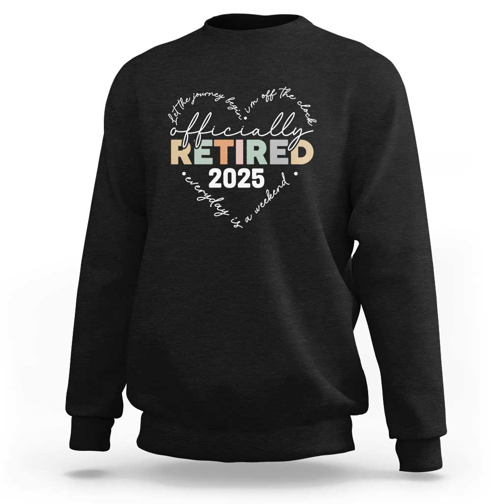 Officially Retired 2025 Sweatshirt Women Retirement Vintage