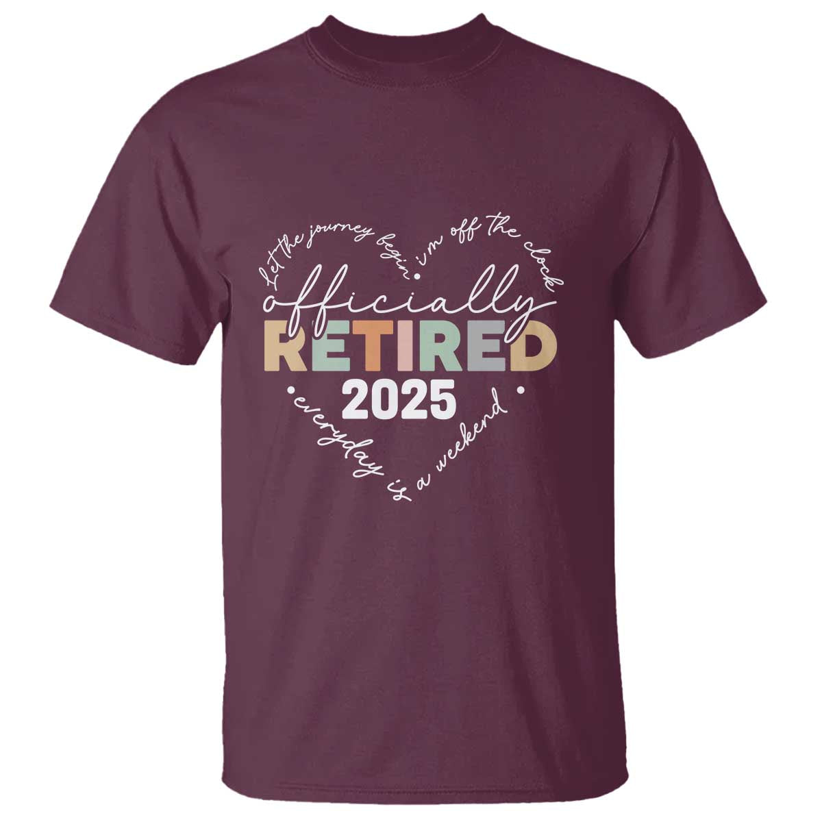 Officially Retired 2025 T Shirt Women Retirement Vintage