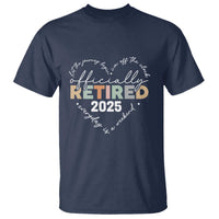 Officially Retired 2025 T Shirt Women Retirement Vintage