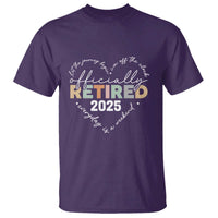 Officially Retired 2025 T Shirt Women Retirement Vintage