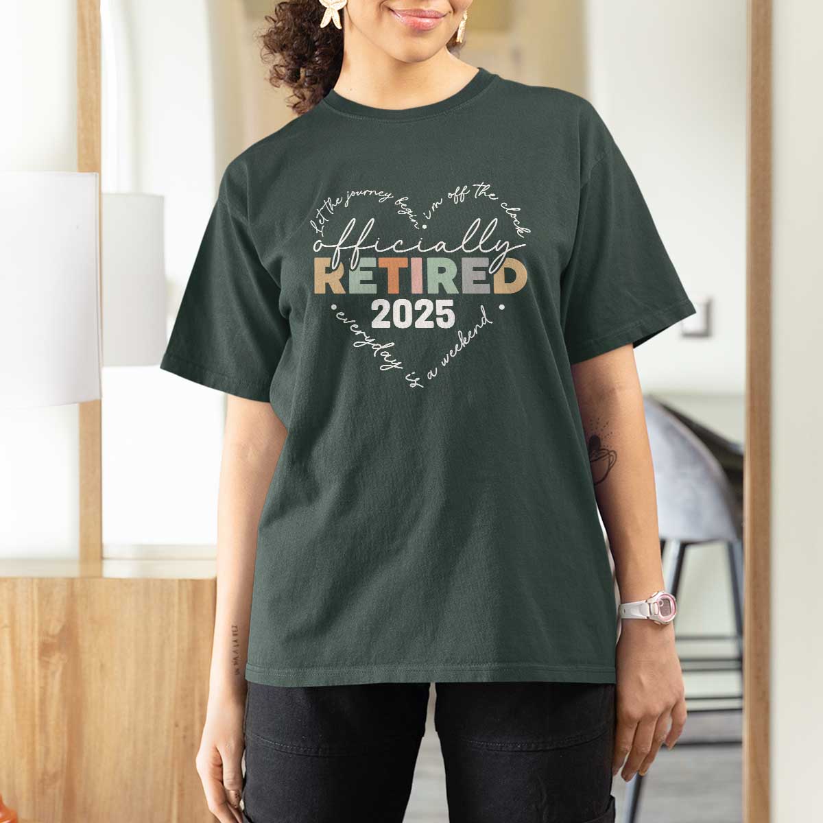 Officially Retired 2025 T Shirt For Women Women Retirement Vintage