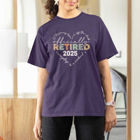Officially Retired 2025 T Shirt For Women Women Retirement Vintage