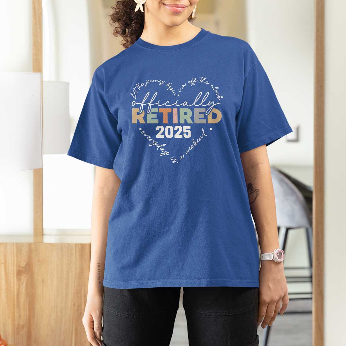 Officially Retired 2025 T Shirt For Women Women Retirement Vintage