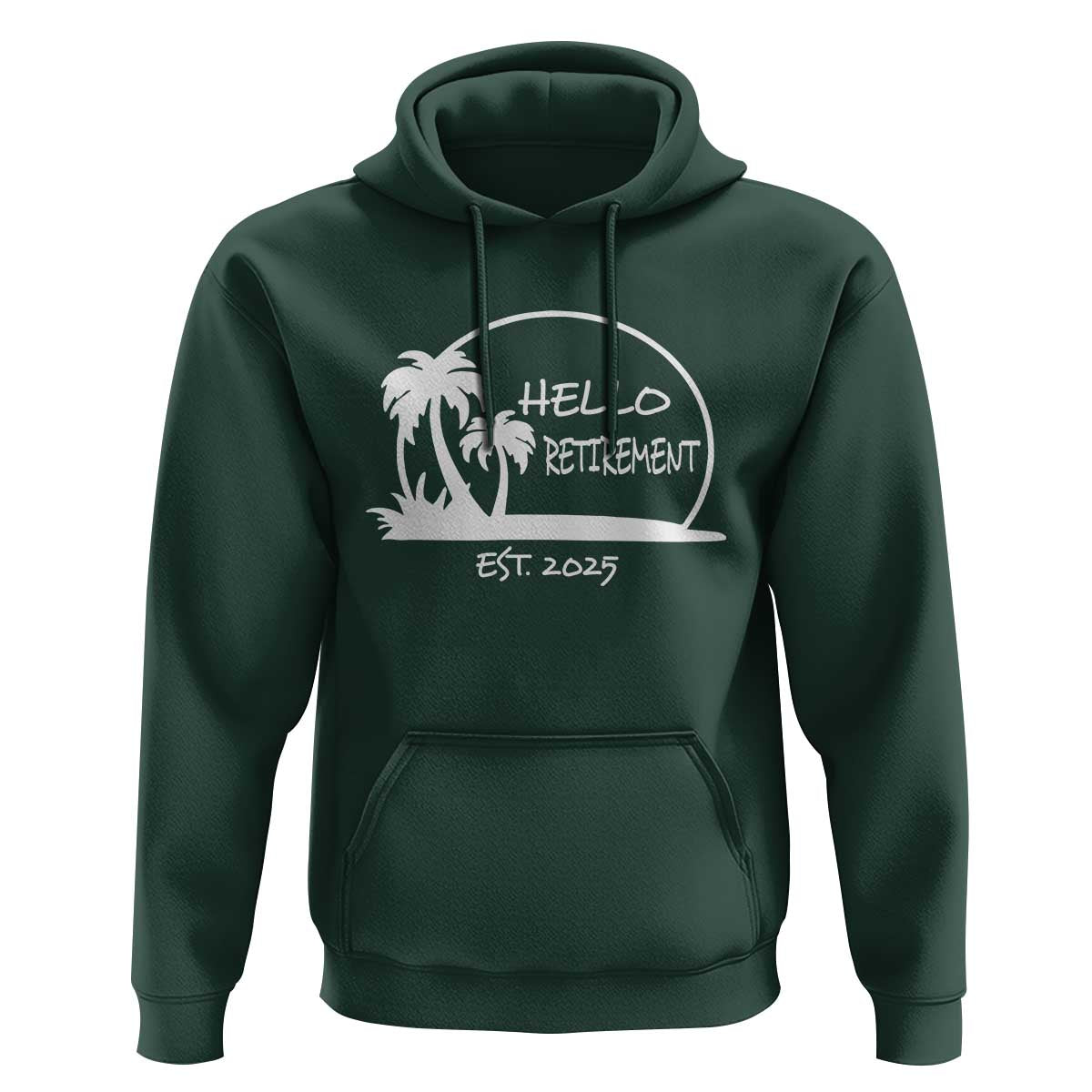 Hello Retirement Est 2025 Hoodie Summer Vibes