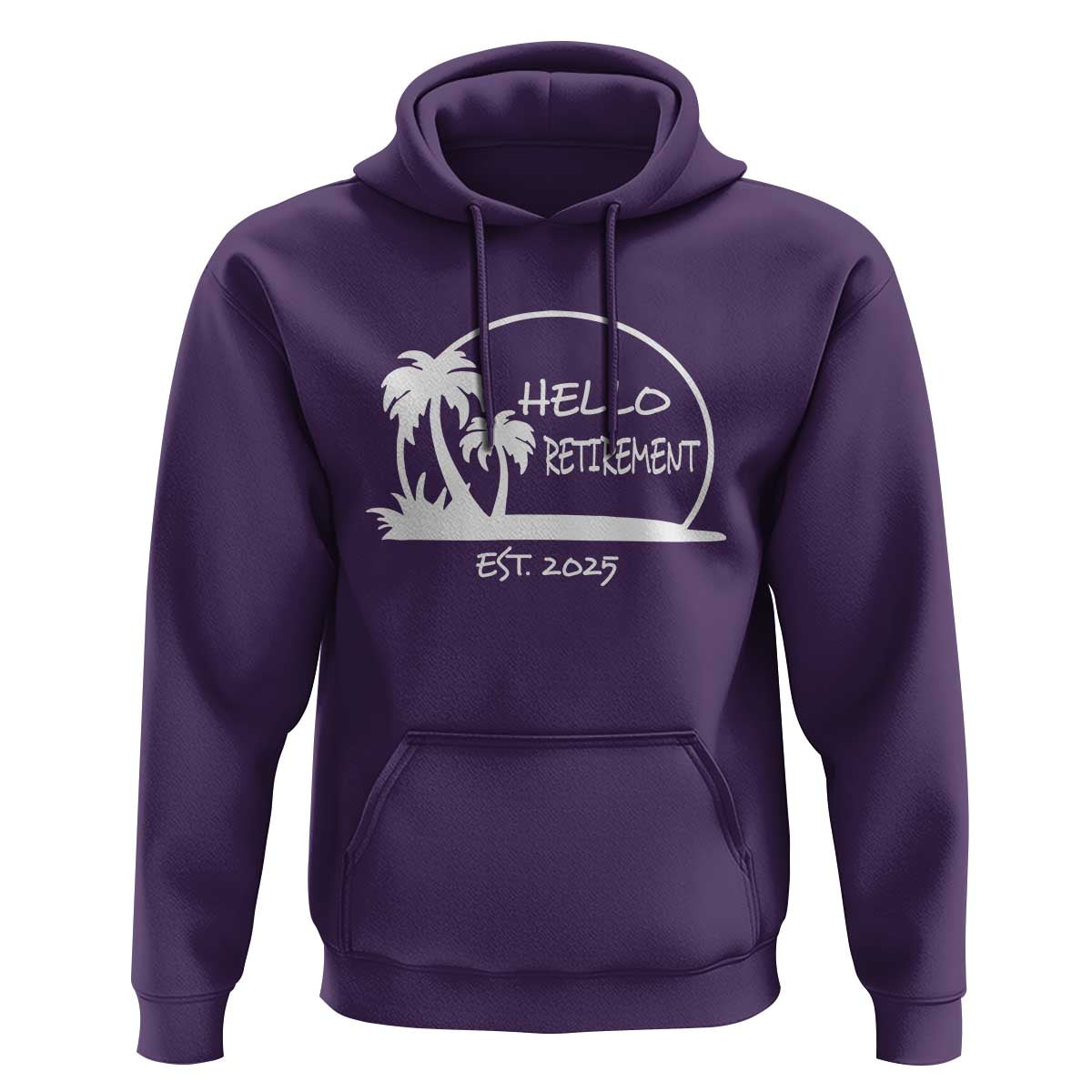 Hello Retirement Est 2025 Hoodie Summer Vibes
