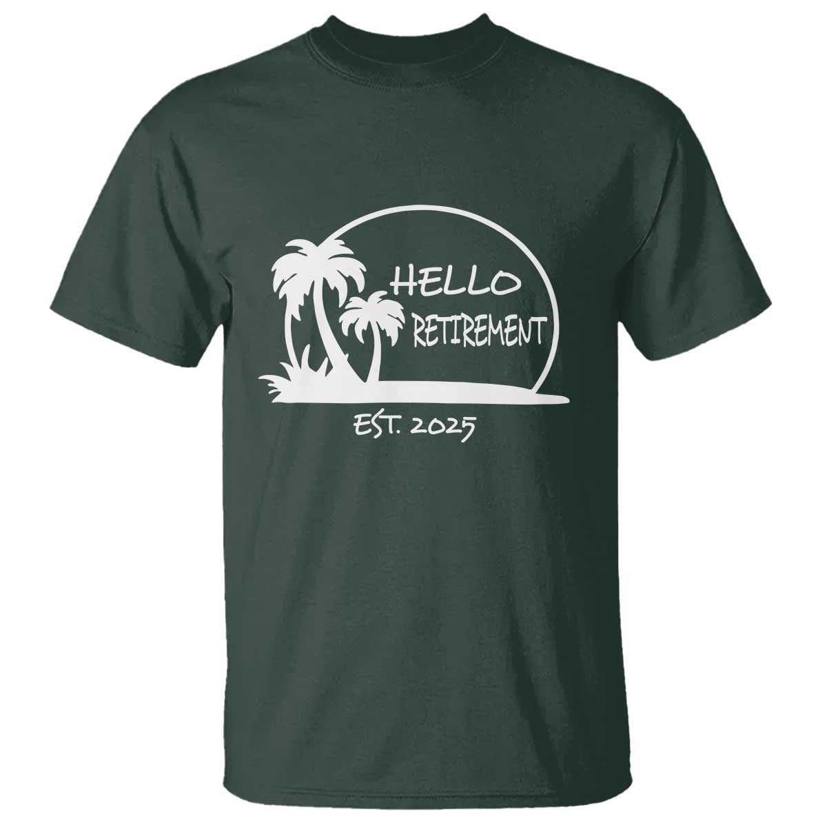 Hello Retirement Est 2025 T Shirt Summer Vibes