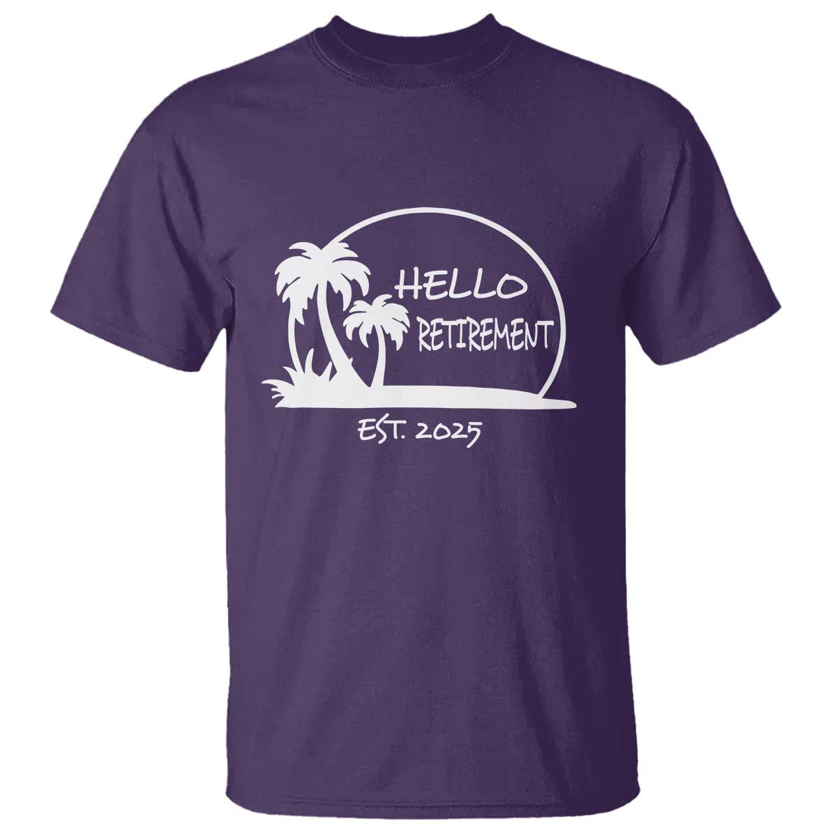 Hello Retirement Est 2025 T Shirt Summer Vibes