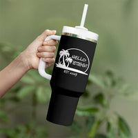 Retired Est 2025 Tumbler With Handle Hello Retirement Summer Vibes
