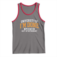 Retired Est 2026 Tank Top Funny University Of I'm Done Class Of 2025 - Wonder Print Shop