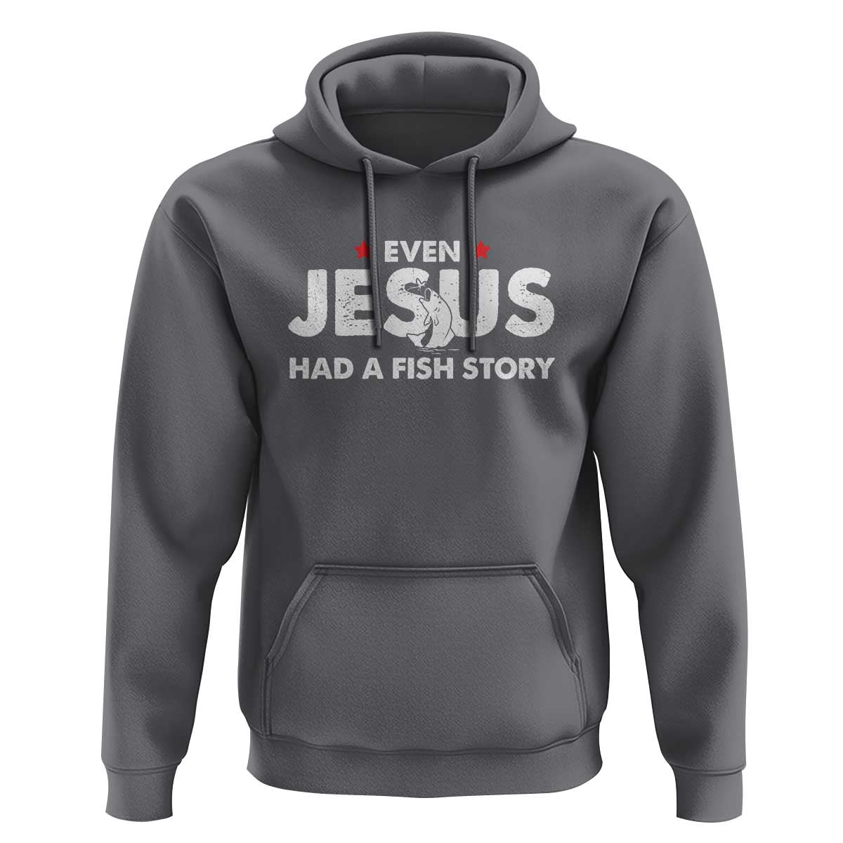 Christian Fishing Hoodie Even Jesus Had A Fish Story Funny Fisherman - Wonder Print Shop