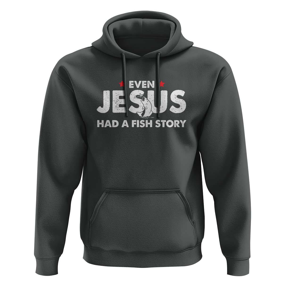 Christian Fishing Hoodie Even Jesus Had A Fish Story Funny Fisherman - Wonder Print Shop
