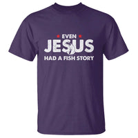 Christian Fishing T Shirt Even Jesus Had A Fish Story Funny Fisherman - Wonder Print Shop
