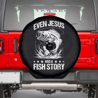 Funny Fishing Spare Tire Cover Even Jesus Had A Fish Story Funny Christian Fisherman - Wonder Print Shop