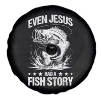 Funny Fishing Spare Tire Cover Even Jesus Had A Fish Story Funny Christian Fisherman - Wonder Print Shop