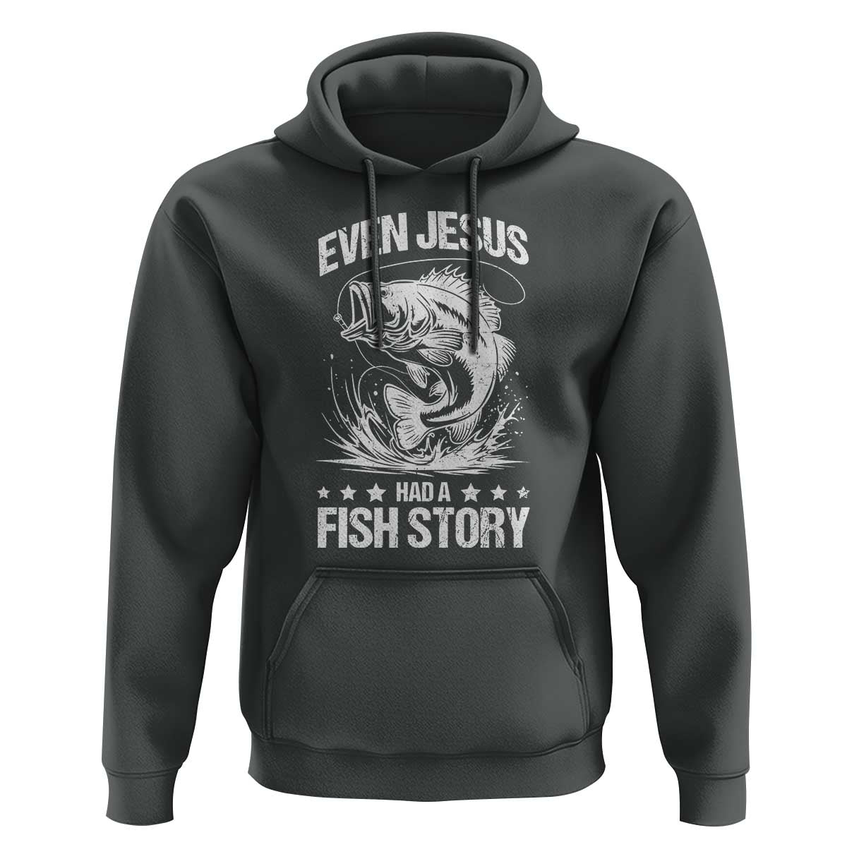 Funny Fishing Hoodie Even Jesus Had A Fish Story Funny Christian Fisherman - Wonder Print Shop