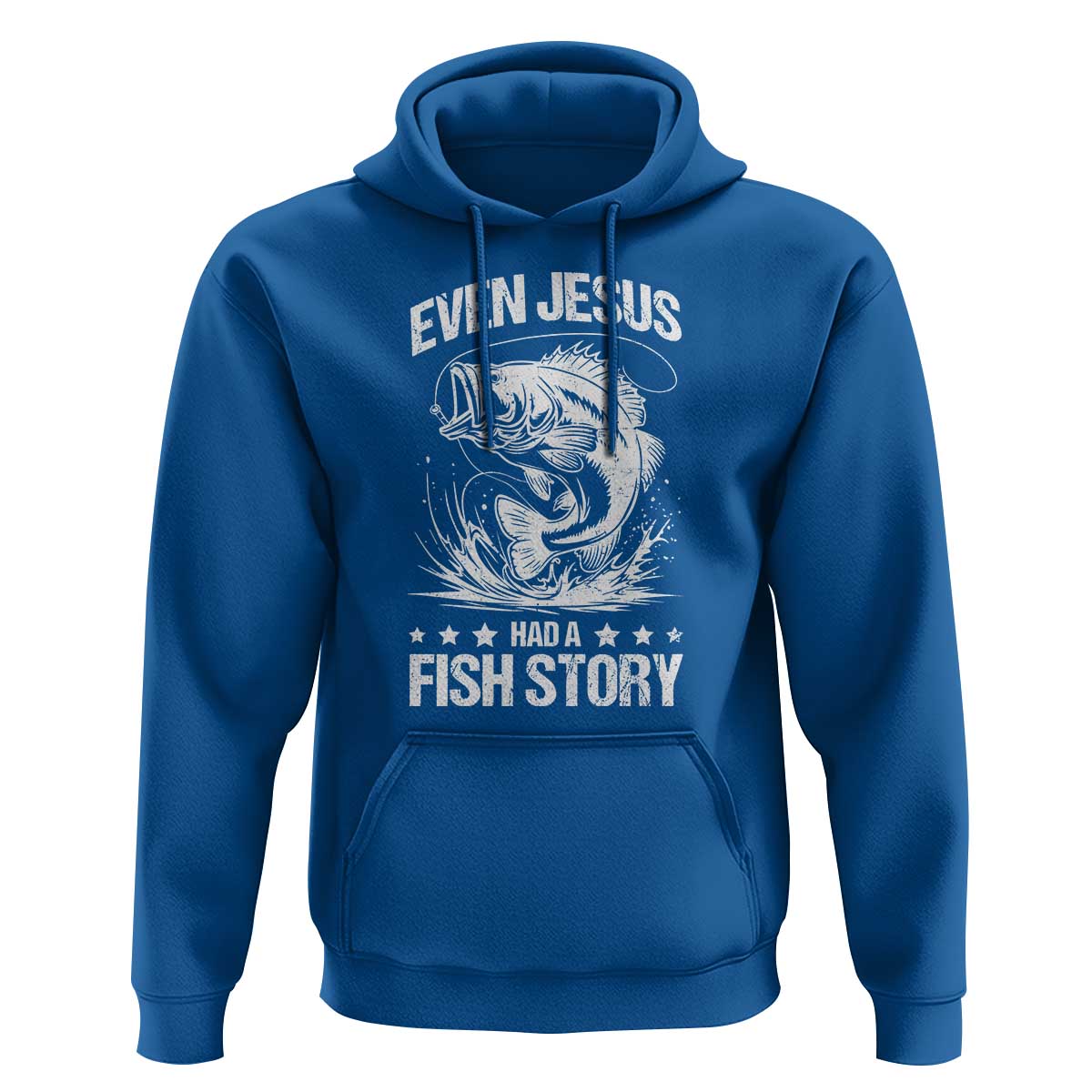 Funny Fishing Hoodie Even Jesus Had A Fish Story Funny Christian Fisherman - Wonder Print Shop