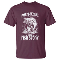 Funny Fishing T Shirt Even Jesus Had A Fish Story Funny Christian Fisherman - Wonder Print Shop