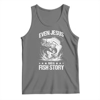 Funny Fishing Tank Top Even Jesus Had A Fish Story Funny Christian Fisherman - Wonder Print Shop