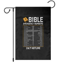 Bible Emergency Numbers Garden Flag Funny Christian Bible Jesus Religious
