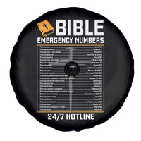 Bible Emergency Numbers Spare Tire Cover Funny Christian Bible Jesus Religious