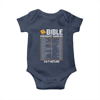 Bible Emergency Numbers Baby Onesie Funny Christian Bible Jesus Religious