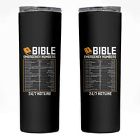 Bible Emergency Numbers Skinny Tumbler Funny Christian Bible Jesus Religious