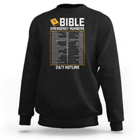Bible Emergency Numbers Sweatshirt Funny Christian Bible Jesus Religious