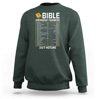 Bible Emergency Numbers Sweatshirt Funny Christian Bible Jesus Religious