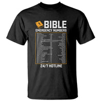 Bible Emergency Numbers T Shirt Funny Christian Bible Jesus Religious
