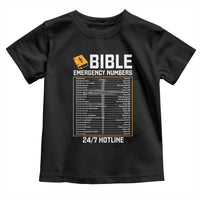 Bible Emergency Numbers Toddler T Shirt Funny Christian Bible Jesus Religious
