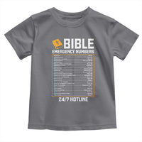 Bible Emergency Numbers Toddler T Shirt Funny Christian Bible Jesus Religious